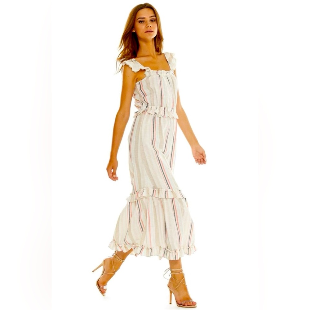 MISA Los Angeles Idonia Stripe Dress - Size Small